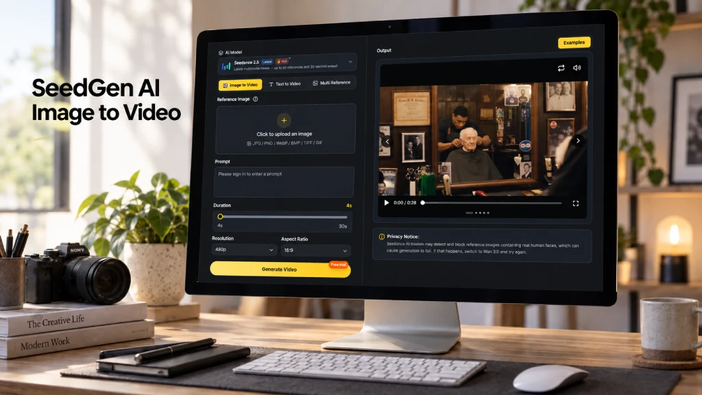 A still used as the starting frame for image to video
