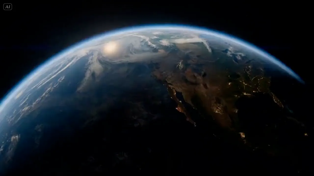 View of Earth from space